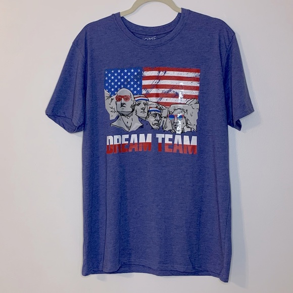 Home of the Brave Dream Team Mt Rushmore Top Sz L - Picture 10 of 10